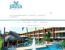 Tablet Screenshot of hoteljaragua.com.mx